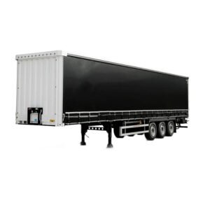 3-eixos Curtain-Side Box Semi-reboque with BPW eixoss